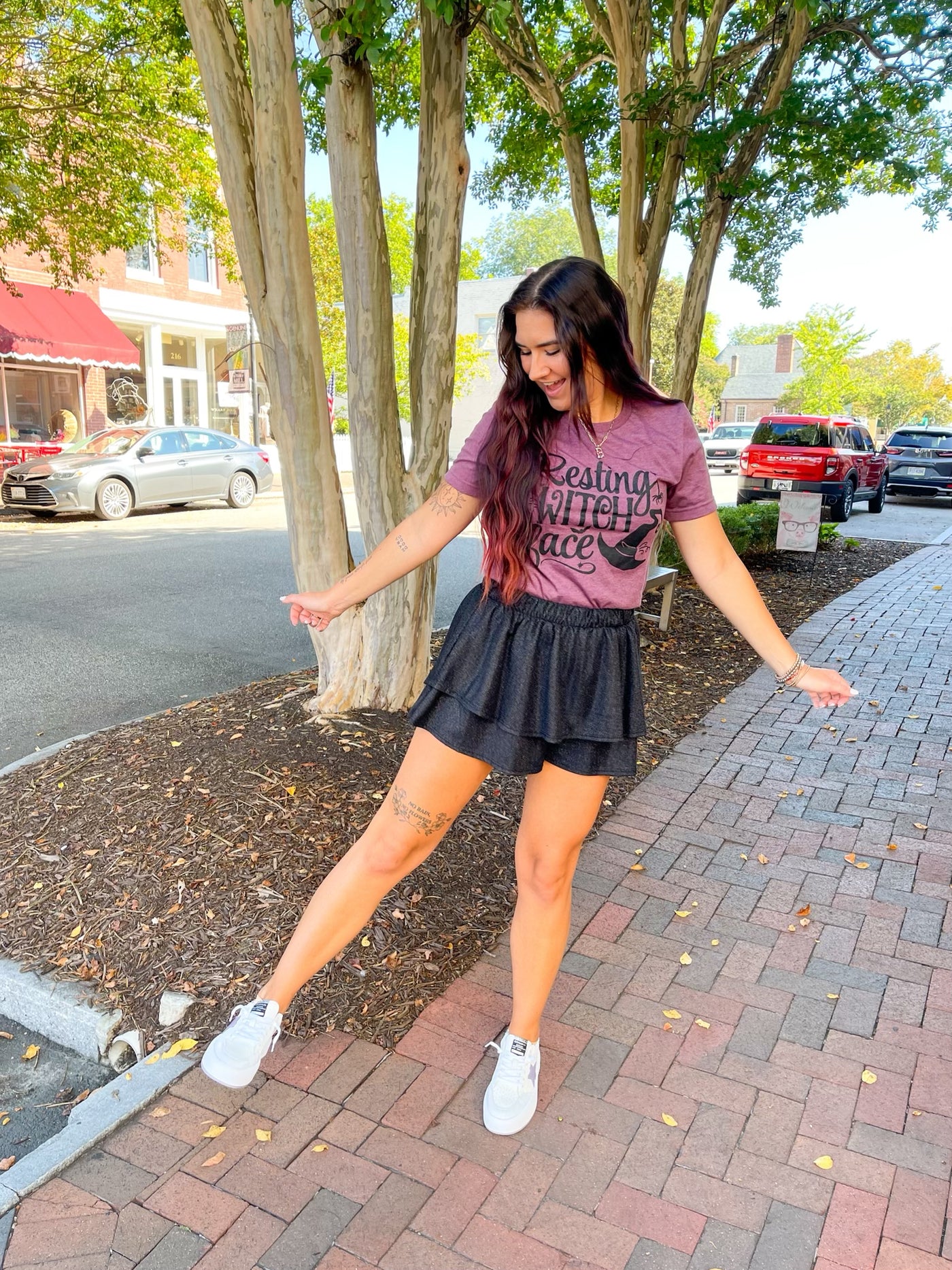 Midnight Sparkle Skort