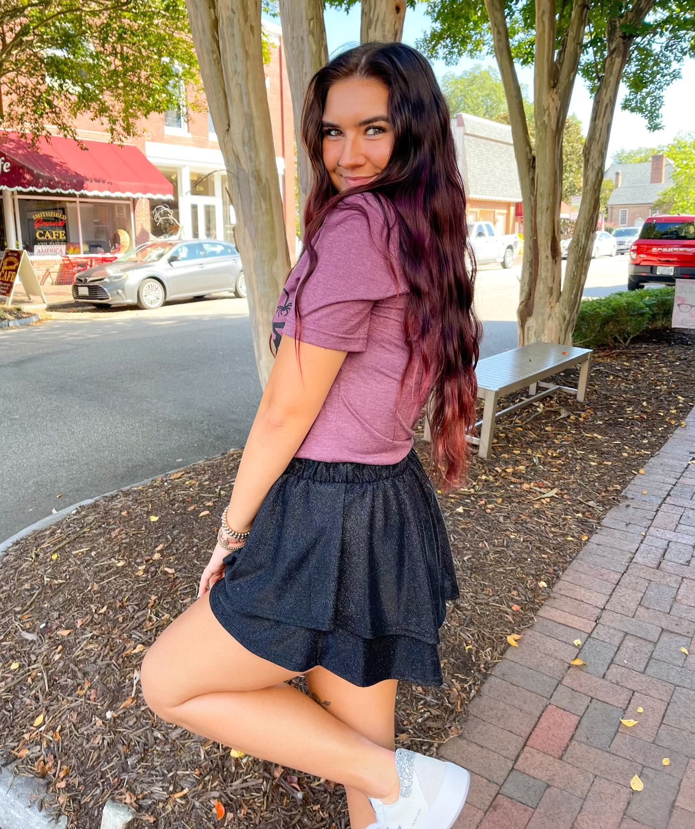 Midnight Sparkle Skort