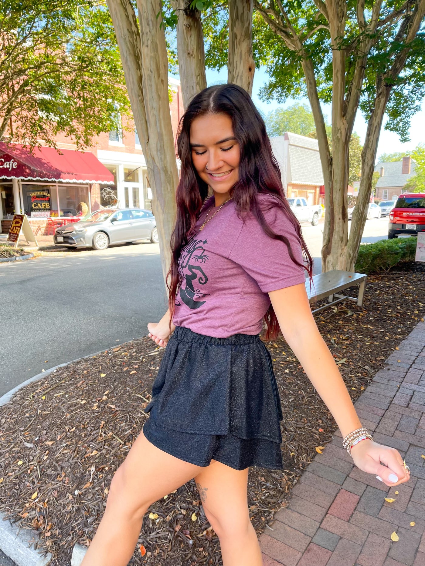 Midnight Sparkle Skort