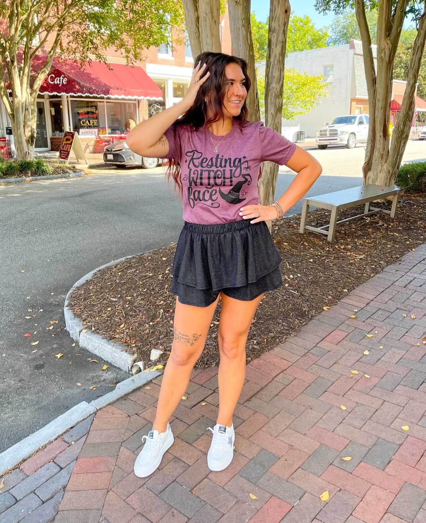 Midnight Sparkle Skort