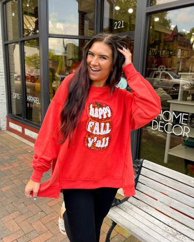 Happy Fall Y'all Sequin Sweatshirt