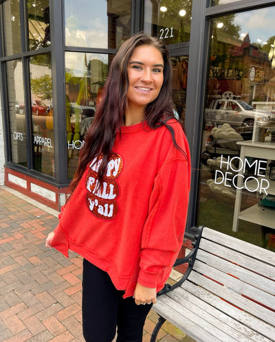 Happy Fall Y'all Sequin Sweatshirt