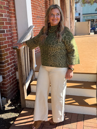 Wild Essence Olive Sweater