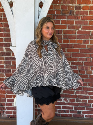 The Cascade Blouse |  Zebra