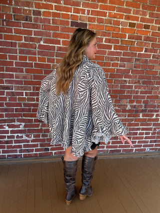 The Cascade Blouse |  Zebra