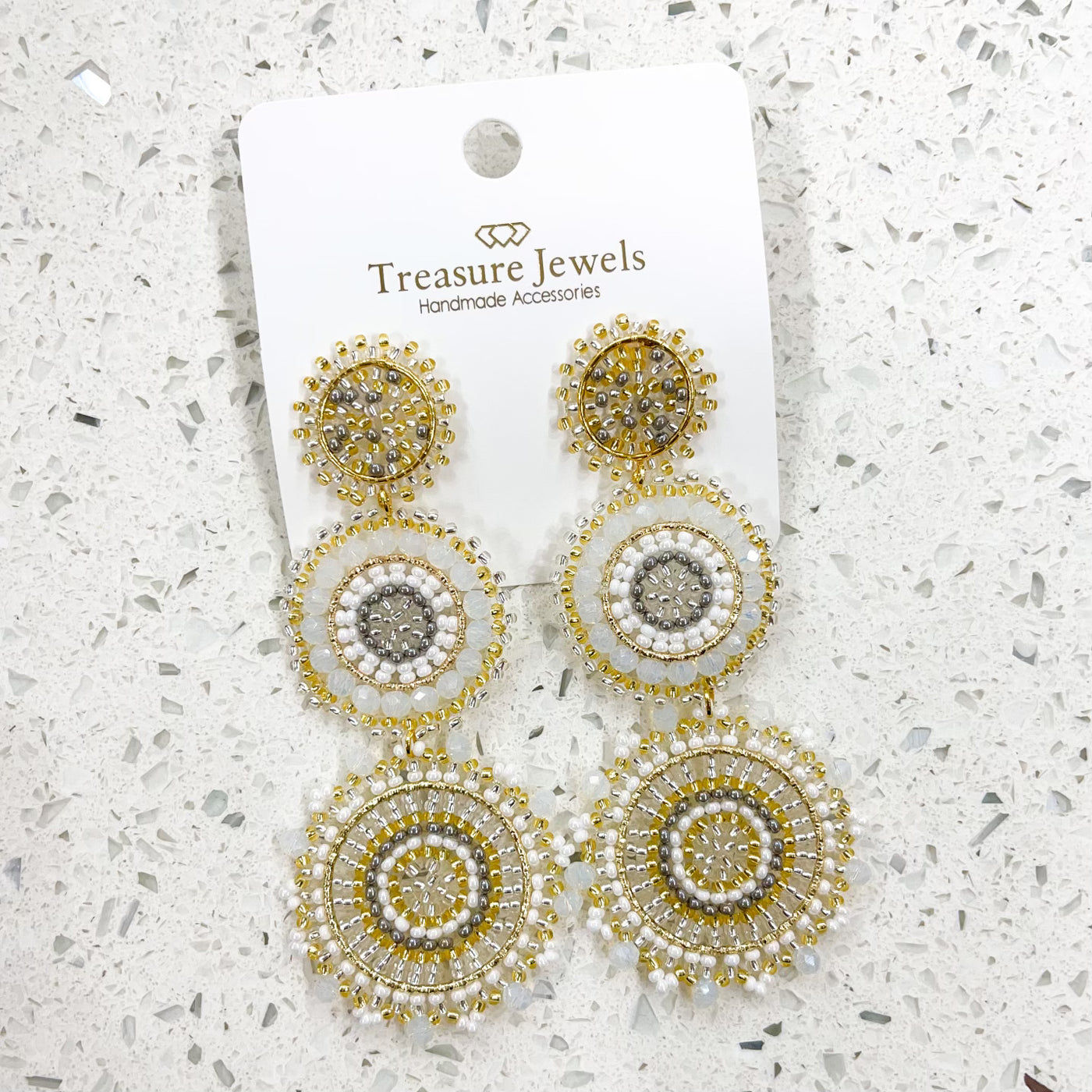 Chelsea Beaded Circle Earring