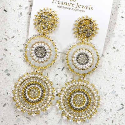 Chelsea Beaded Circle Earring