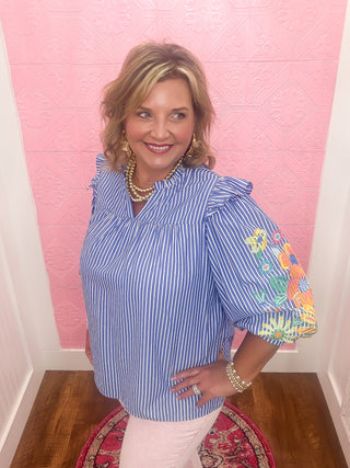 Wildflower Stripes Blouse