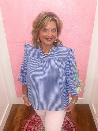Wildflower Stripes Blouse