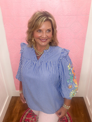 Wildflower Stripes Blouse