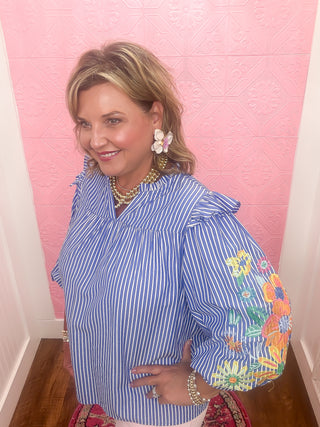 Wildflower Stripes Blouse