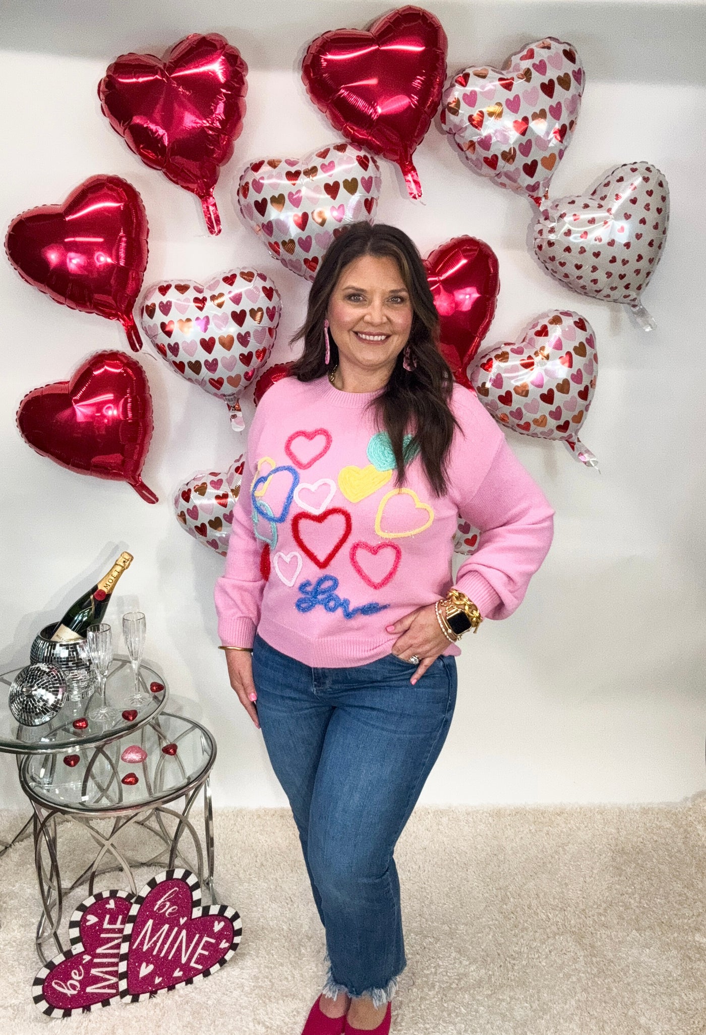 Colors Of Love Pink Sweater