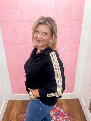 The Leopard Line Top