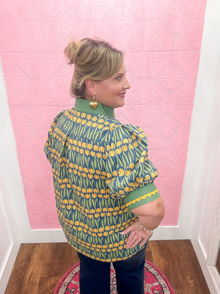 Whispers in Tulip Blouse