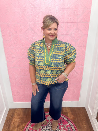Whispers in Tulip Blouse