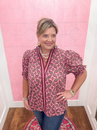 The Cabernet Muse Blouse