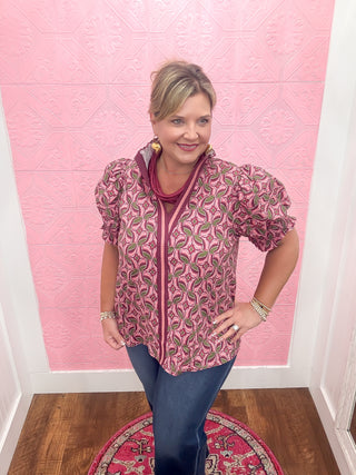 The Cabernet Muse Blouse