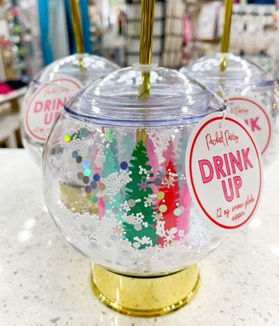 WINTER WONDERLAND SNOWGLOBE NOVELTY SIPPER