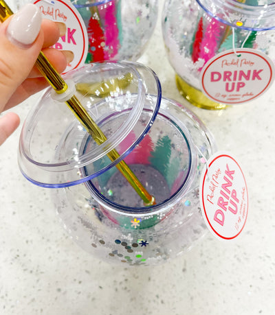 WINTER WONDERLAND SNOWGLOBE NOVELTY SIPPER