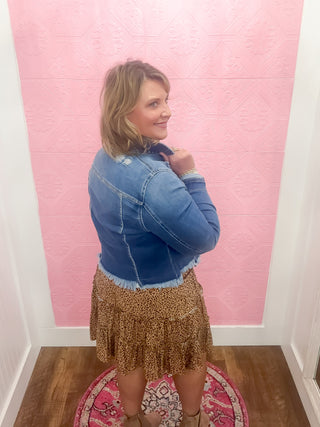Spotted Sass Knit Skort