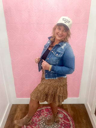 Spotted Sass Knit Skort