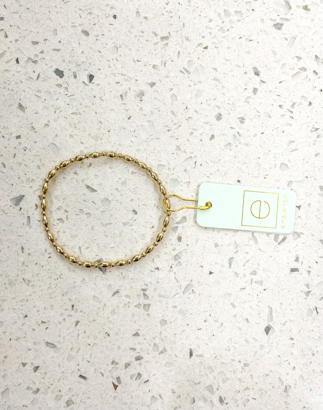 Harmony Grateful Pattern 2.5mm Bead Bracelet - Gold