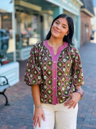 The Fleur Fusion Blouse