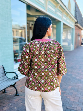 The Fleur Fusion Blouse