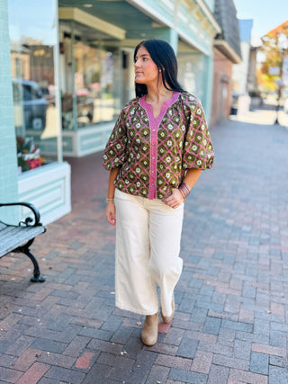 The Fleur Fusion Blouse