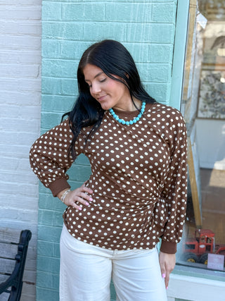 The Side Tie Charm Blouse