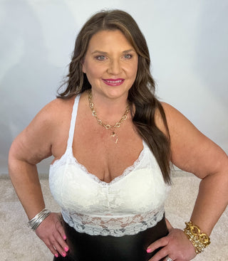 Juliette Lace Bralette | White