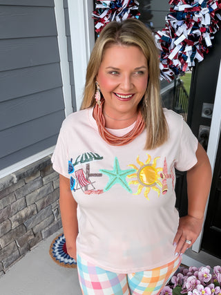 queen of sparkles beach tee