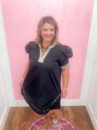 Tamed but Tempting Mini Dress