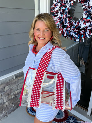 "Lobster Lane" Stripe Short Outfit