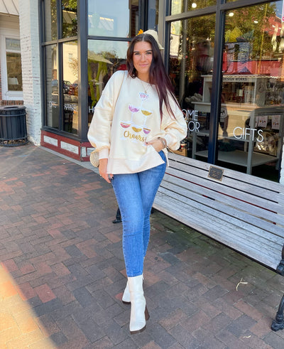 Cheers! Sequin Sweatshirt