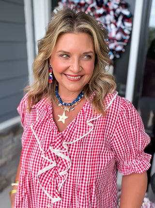 Pretty Picnic Ruffle Blouse