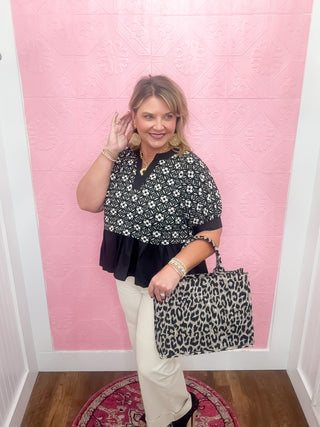 Midnight Petal Blouse