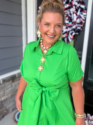 Green with Envy Midi Dress