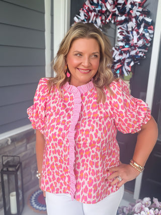 Pretty Wild Ruffle Blouse