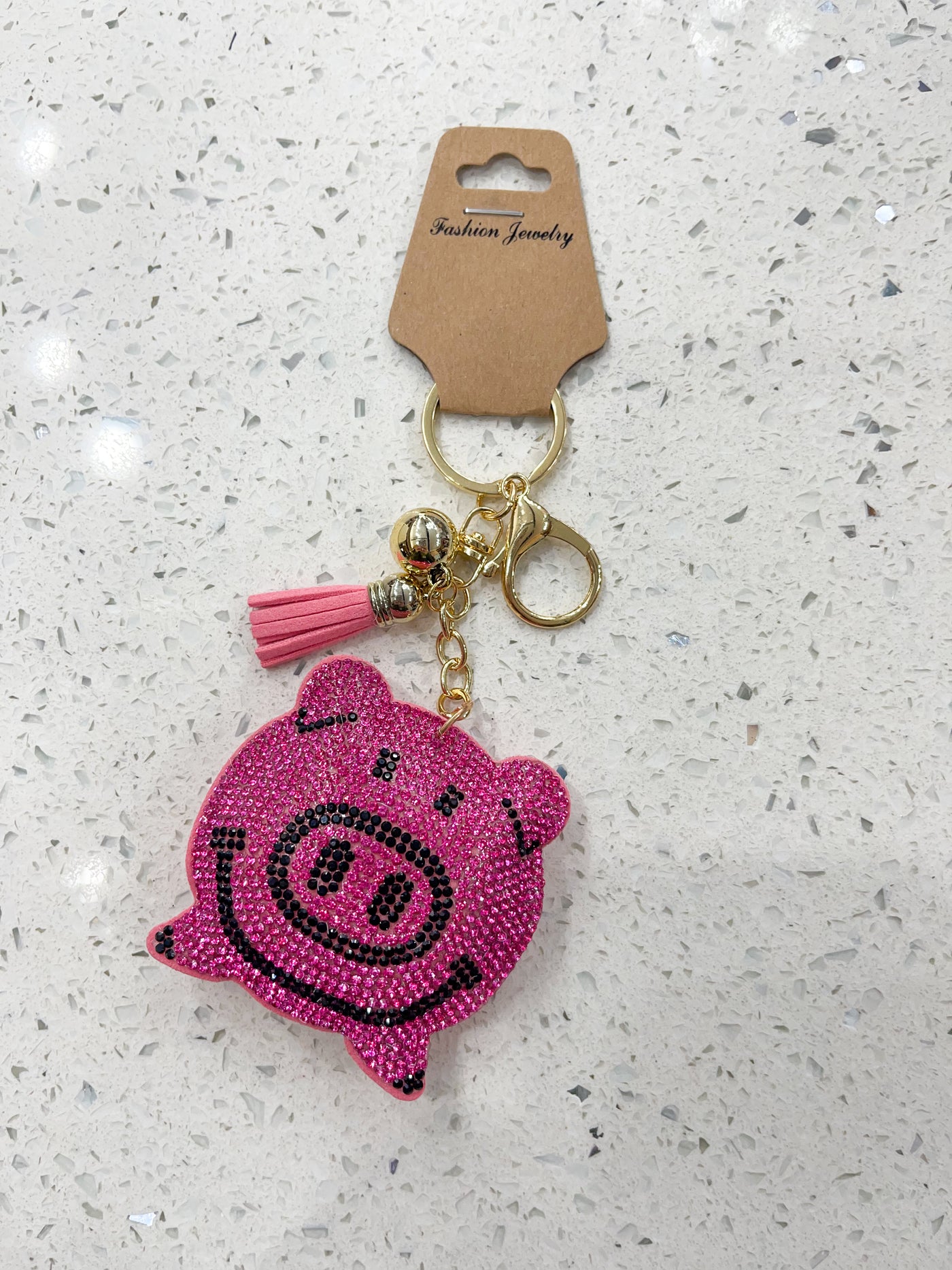 Happy Pig Keychain