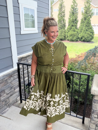 Ivy Jane | Olive Oasis Maxi Dress