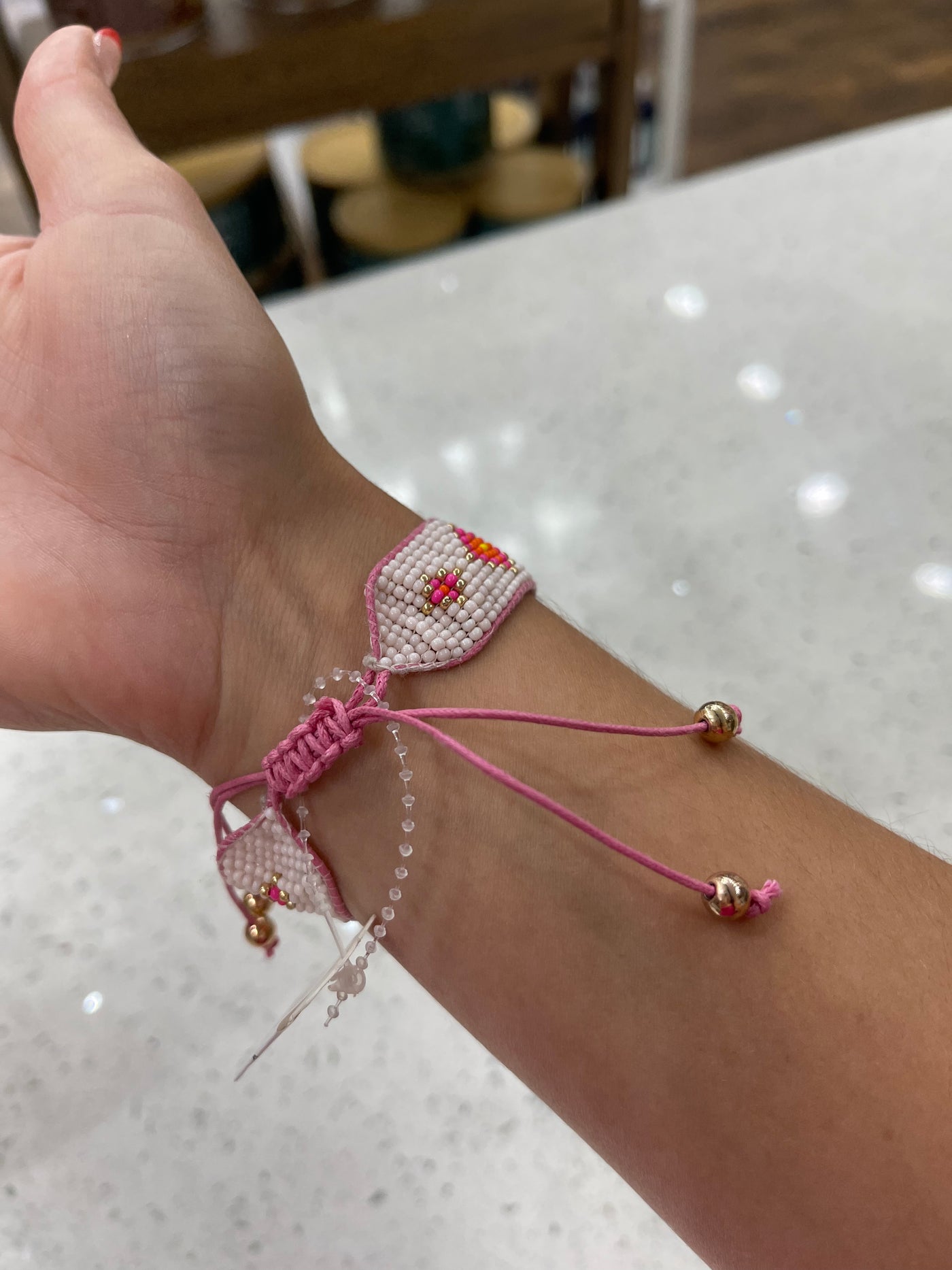 "Flamingo" Beaded Bracelet