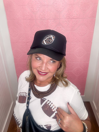 End Zone Sparkle Tee, white tee, stretch, sequin footballs, crewneck, football, fall, queen of sparkles