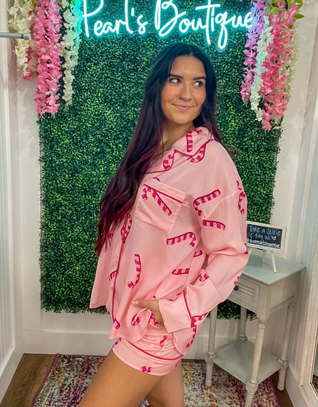 Candy Cane Pajama Set
