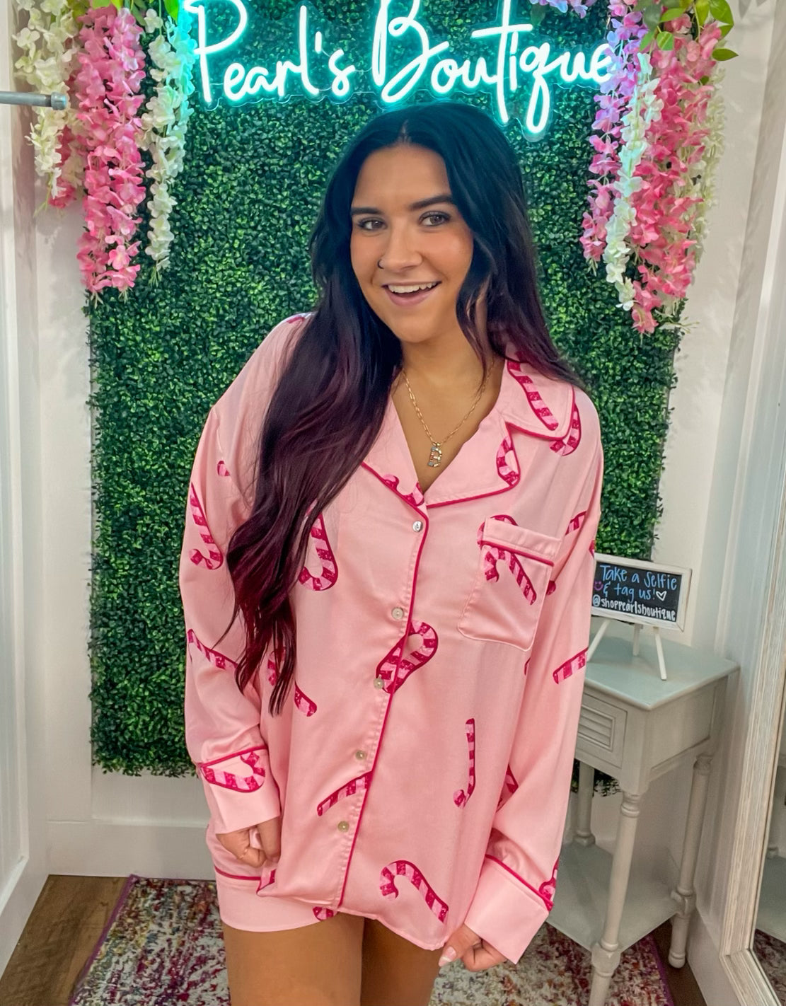 Candy Cane Pajama Set