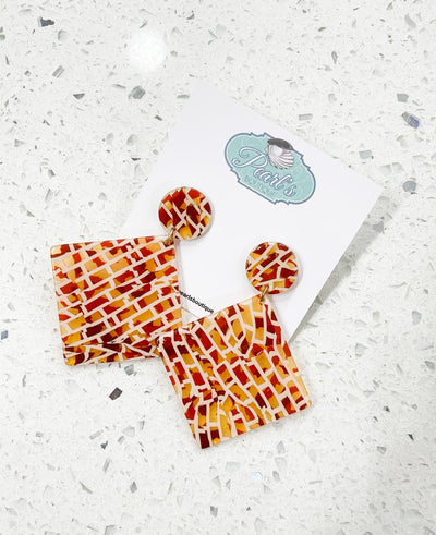 Natural Square Earrings