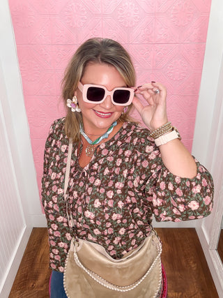 Carefree Botanicals Blouse | Brown