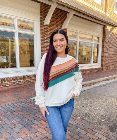 Stripe It Rich Sweatshirt