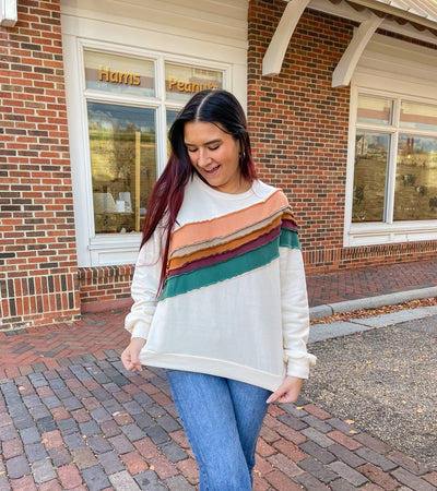 Stripe It Rich Sweatshirt