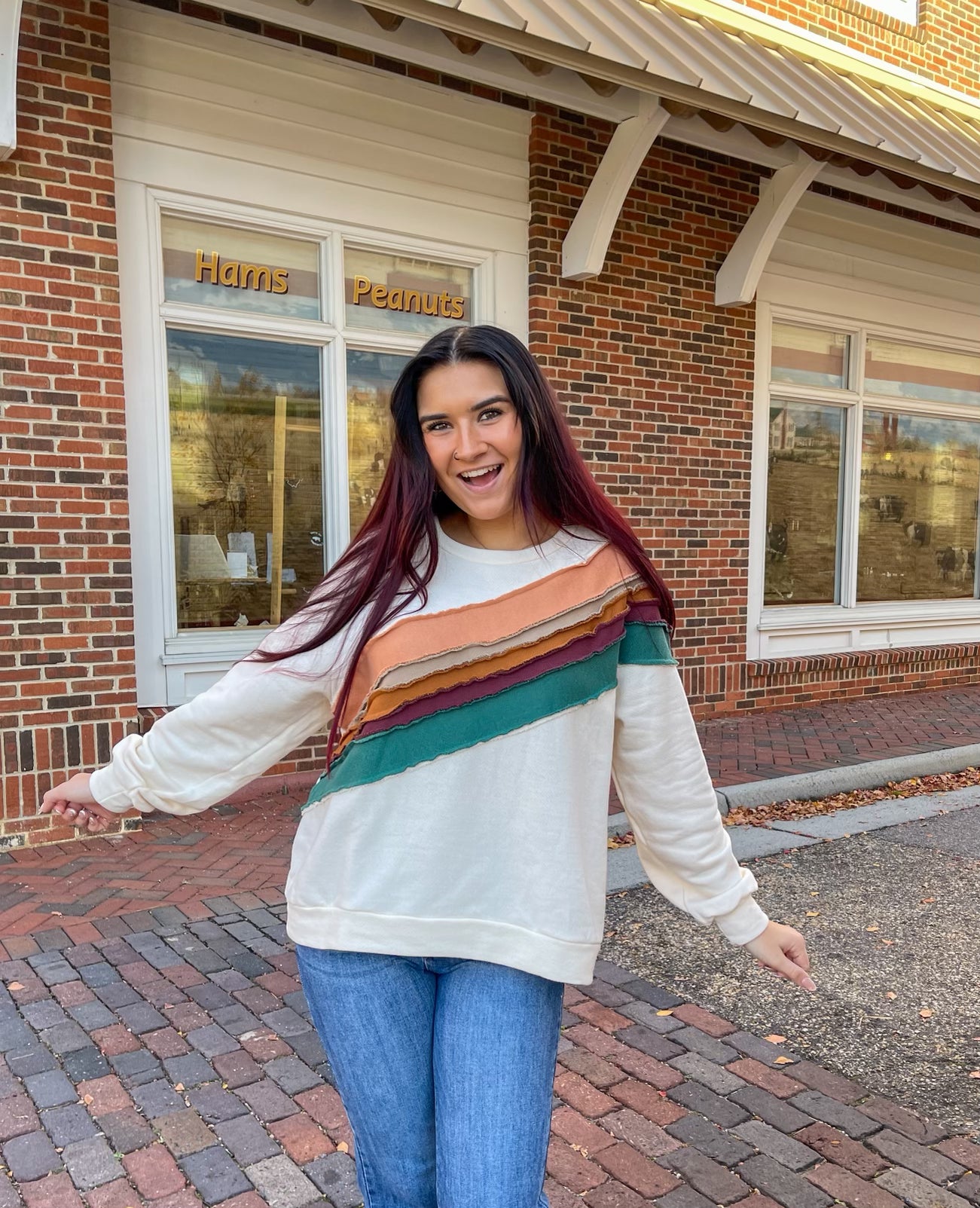 Stripe It Rich Sweatshirt